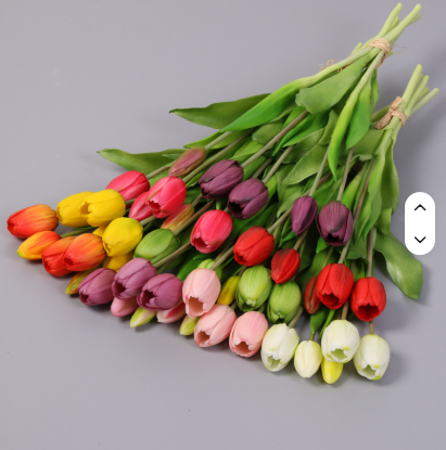 High Quality Real Touch Tulips for Home Office Event Decor