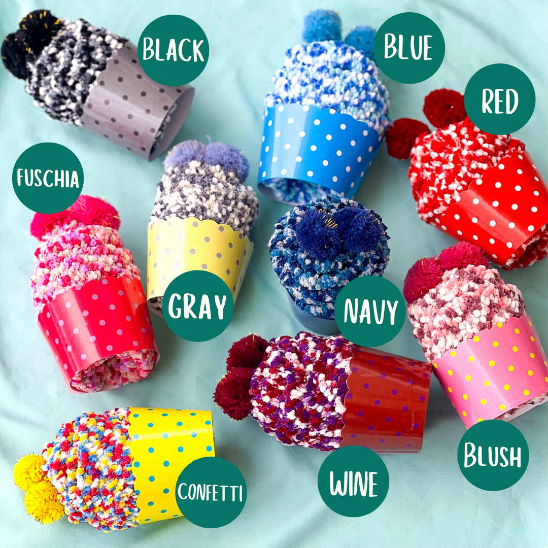 Cupcake Socks -  Handcrafted Cozy Cute Soft Everyday Gift