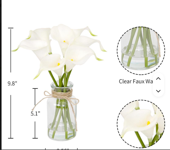 Real Touch Calla Lily Flowers for Decoration