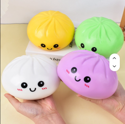 Giant Bao Bun Squishy with Steamer for Stress Relief and Physical Therapy